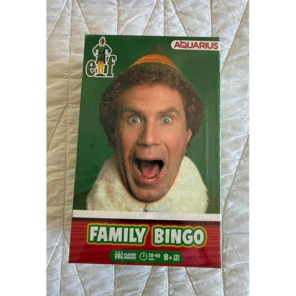 ELF Family Bingo Party Game By Aquarius Christmas Movie Buddy The Elf‎ NIB